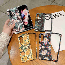 Load image into Gallery viewer, Samsung Galaxy Z Flip Fold Case Flower Pattern Hard PC Cover - yhsmall