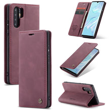 Load image into Gallery viewer, Huawei Case Flip Window Leather Card Slot Protective Cover