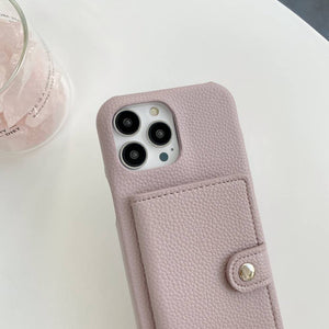 Handmade Wallet Bag With Lanyard iPhone Case, Camera Close-up