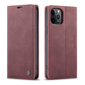 013 Caseme iPhone Leather Case, Red