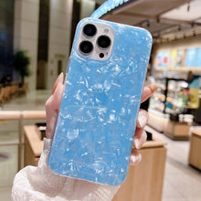 Load image into Gallery viewer, Glitter Shell iPhone Case, Blue