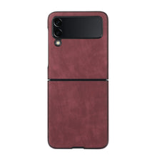 Load image into Gallery viewer, Samsung Galaxy Z Flip Fold Leather Case Cover