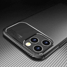 Load image into Gallery viewer, Soft Carbon Fiber Pattern iPhone Case, Camera View