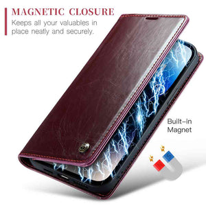 Apple iPhone Case Flip Fold Card Slot Leather Protective Cover