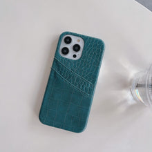 Load image into Gallery viewer, Crocodile Card Holder iPhone Case Cover