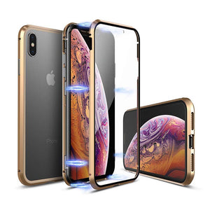 Magnetic Tempered Glass iPhone Case, iPhone XS Case Display
