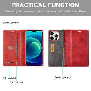 Business Leather Apple iPhone Case Flip Window Cover
