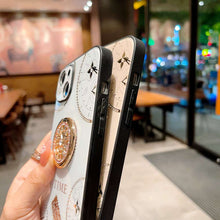 Load image into Gallery viewer, Acrylic Time Finger Ring iPhone Case, Side View