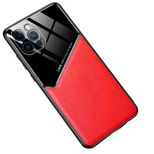 Load image into Gallery viewer, Apple iPhone Case Built-in Magnetic Cover, Red