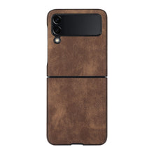 Load image into Gallery viewer, Samsung Galaxy Z Flip Fold Leather Case Cover