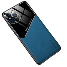 Load image into Gallery viewer, Apple iPhone Case Built-in Magnetic Cover, Blue