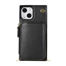 Load image into Gallery viewer, Apple iPhone Storage Leather Wallet Card Slot Case Cover