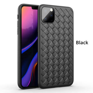 iPhone Case Woven Pattern Cooling Soft TPU Case Cover