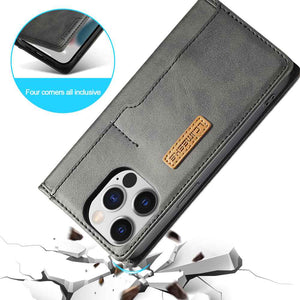 Business Leather Apple iPhone Case Flip Window Cover