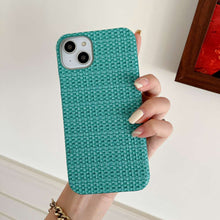 Load image into Gallery viewer, Weave Pattern iPhone Case, Green