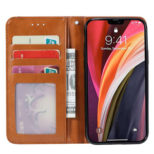 Apple iPhone Case Classic Leather Card Slot Protective Cover