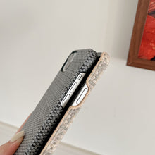 Load image into Gallery viewer, Weave Pattern iPhone Case, Side View