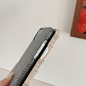Weave Pattern iPhone Case, Side View