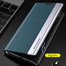Load image into Gallery viewer, Apple iPhone Case Bracket Magnetic Flip Window Protective Cover, Magnetic Display