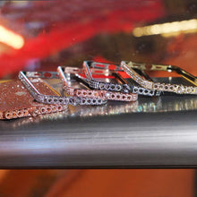 Load image into Gallery viewer, Apple iPhone Case Diamond Metal Bumper With Glitter Screen Protector Protective Cover