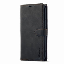 Load image into Gallery viewer, Magnetic Buckle Flip iPhone Case, Black