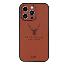 Load image into Gallery viewer, Leather Deer Pattern Case for Apple iPhone Cover