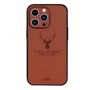 Leather Deer Pattern Case for Apple iPhone Cover