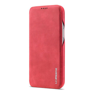 Apple iPhone Case Magnetic Flip Window With Bracket Function Leather Cover