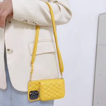 Load image into Gallery viewer, Wallet Bag iPhone Case, Model Show Yellow