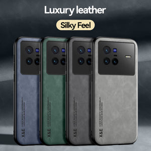 Vivo Case Built-In Magnetic Leather Protective Cover