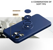 Load image into Gallery viewer, Silicone Finger Holder iPhone Case, Detail Display