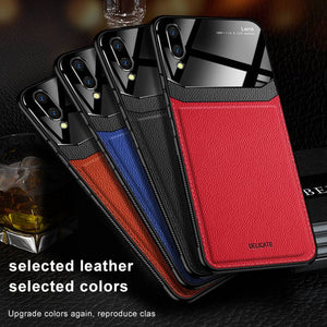 Vivo Case Delicate Leather Glass Protective Cover
