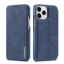 Load image into Gallery viewer, Apple iPhone Case Magnetic Flip Window With Bracket Function Leather Cover