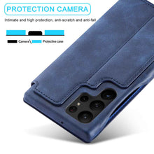 Load image into Gallery viewer, Samsung Case Magnetic Flip Window With Bracket Function Leather Cover