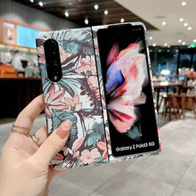 Load image into Gallery viewer, Samsung Galaxy Z Flip Fold Case Flower Pattern Hard PC Cover - yhsmall