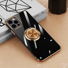 Load image into Gallery viewer,  Plating TPU Finger Holder iPhone Case, Gold