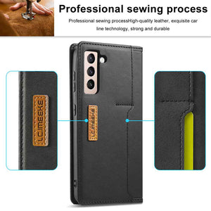 Business Leather Samsung Case Flip Window Cover - yhsmall