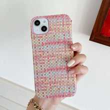 Load image into Gallery viewer, Weave Pattern iPhone Case, Colorful