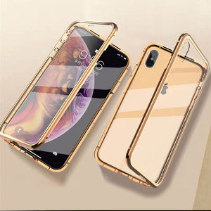 Magnetic Tempered Glass iPhone Case, Install Display
