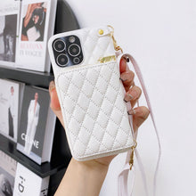 Load image into Gallery viewer, Wallet Bag iPhone Case, White