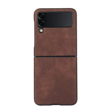 Load image into Gallery viewer, Samsung Galaxy Z Flip Fold Leather Case Cover