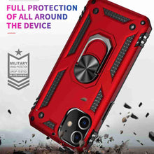 Load image into Gallery viewer, Military Grade With Magnetic Finger Holder Case for Apple iPhone