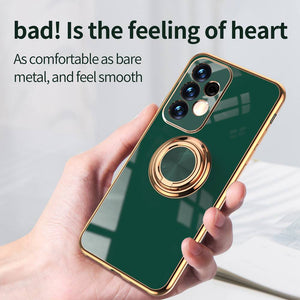 Samsung Galaxy A Series Case Magnetic Car Ring Anti-fall Protective Cover