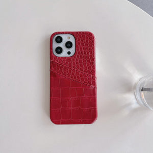 Crocodile Card Holder iPhone Case Cover