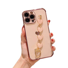 Load image into Gallery viewer, Soft TPU Handmade Bracelet iPhone Case, In Hand View