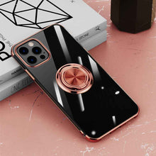 Load image into Gallery viewer,  Plating TPU Finger Holder iPhone Case, Pink