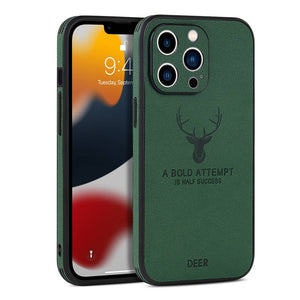 Leather Deer Pattern Case for Apple iPhone Cover
