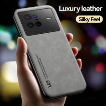 Load image into Gallery viewer, Vivo Case Built-In Magnetic Leather Protective Cover