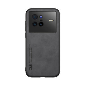 Vivo Case Built-In Magnetic Leather Protective Cover